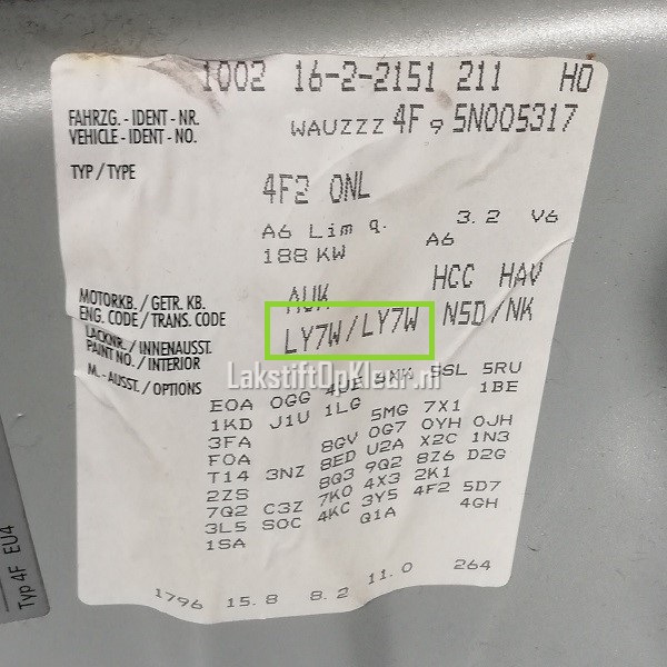 Lakstift Volkswagen LA7W Reflex Silver Metallic - €17.95 - GRATIS verzonden